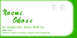 noemi okosi business card